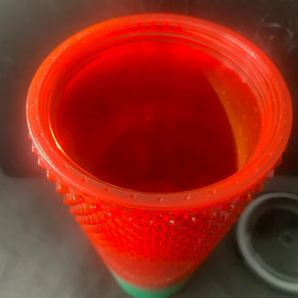 Vintage Starbucks 2021 Disney Mickey Mouse Tumbler Green Red Festive Christmas